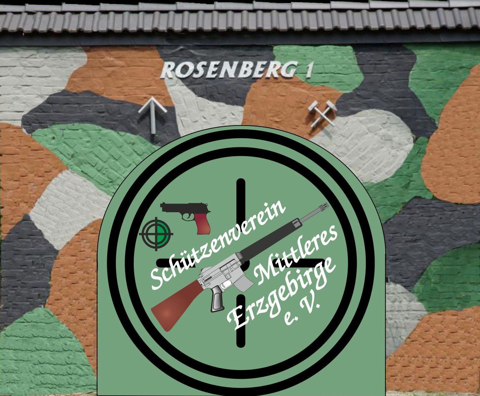 Eingang der Raumschießanlage Rosenberg 1 des SV Mittleres Erzgebirge